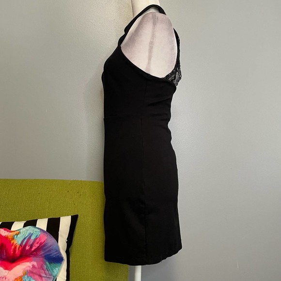 Lulus Endlessly Alluring Black Lace Back Bodycon Mini Dress - Picture 3 of 5